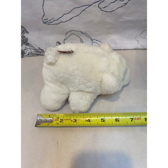 1980 Gund Snuffles White Polar Bear Plush Stuffed Brown Nose Small - Picture 8 of 9